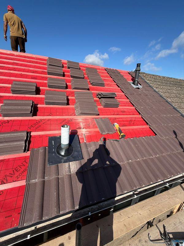 Tiles loaded out on new membrane
